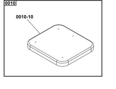 Concrete Pad (Non-Hurricane) Diagram and Parts List for 6324-01  Briggs and Stratton Generator